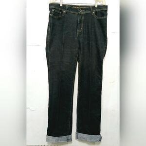 Ashley Stewart Black Womens Jeans Size 12 Corduroy Pants